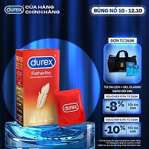 Bao cao su Durex Fetherlite Hộp 12 Bao