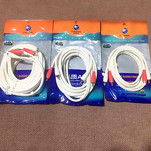 Dây live stream âm ly mixer Dây livestream chế 1 đầu 3.5 và 2 đầu hoa sen dùng cho mixer hoặc âm ly