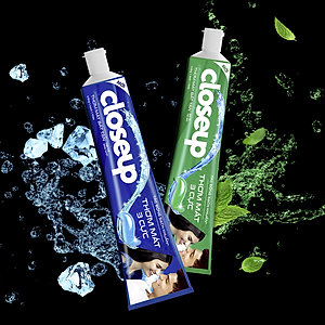 Combo 3 Kem đánh răng Closeup thơm mát bất tận tinh thể băng tuyết 230g