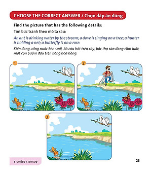 Truyện tranh ngụ ngôn dành cho thiếu nhi ( Song ngữ Anh- việt )Kiến và chim bồ câu ,