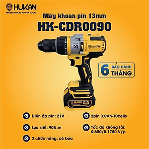 MÁY KHOAN PIN 90NM HK-CDR0090  HUKAN (2 PIN) - HÀNG CHÍNH HÃNG