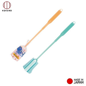 Combo 02 chiếc dụng cụ rửa chai lọ có đầu mut Antibacterial Size M hàng hàng nội địa Nhật Bản Made in Japan