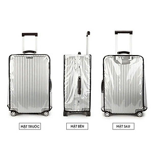 Áo bọc vali trong suốt, nhiều size- Bao trùm vali chống trầy xước cao cấp -Hàng chính hãng 