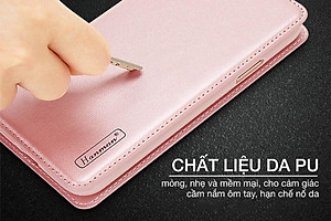 Bao Da Dạng Ví Cho Samsung Galaxy A05s, A05 Chính Hãng Hanman, Có ngăn cài thẻ, ví tiền, và quai gài chắc chắn - hàng chính hãng