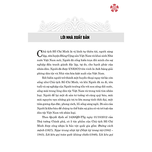 5 tác phẩm B.ảo vật quốc gia (Đường cách mệnh, Nhật ký trong tù, Lời kêu gọi toàn quốc kháng chiến, Lời kêu gọi đồng bào và chiến sĩ cả nước, di chúc)