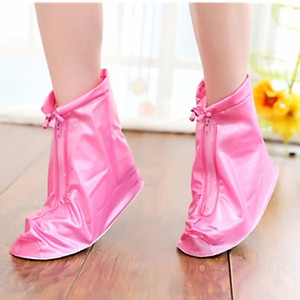 Set 2 Bọc Giày Chống Nước Đi Mưa Có Khóa Kéo, Phù Hợp Mọi Loại Giày