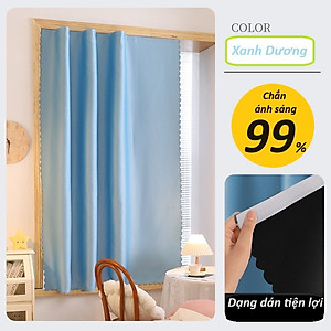 Rèm cửa sổ dán tường,rèm cửa sổ chống nắng, rèm phòng ngủ không cần khoan đục, tặng kèm miếng dán và dây buộc rèm