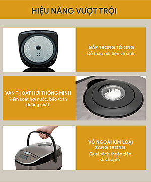 Nồi Cơm Điện Tử BlueStone RCB-5938 (1,8 Lít) - Hàng chính hãng