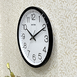 Đồng hồ treo tường Nhật Bản Rhythm CMG494NR02, Kích thước 36.0 x 4.4cm, 855g ,Vỏ nhựa cao cấp, dùng PIN