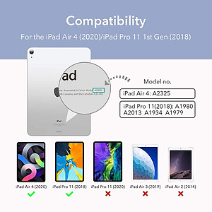 Bao da dành cho iPad Air 4 10.9inch 2020 ESR Rebound Magnetic Slim Case - Hàng Nhập Khẩu