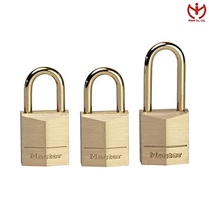 Bộ 3 ổ khóa vali Master Lock 3115 EURD thân đồng rộng 15mm dùng chung chìa - MSOFT
