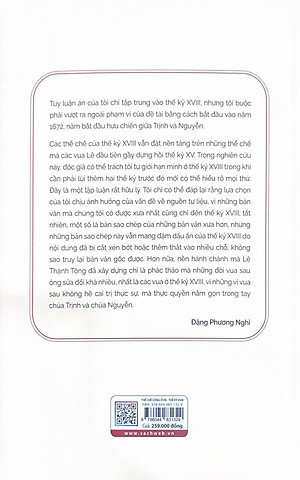 Sách Thể chế công ở Việt Nam Thế kỷ XVIII (Bìa cứng)