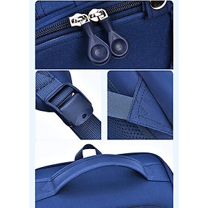 Balo chống gù cho bé đi học tiểu học form hộp đứng nhiều ngăn vải Oxford cao cấp BF18-138L