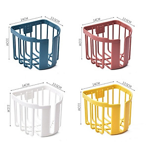 Giỏ Đựng Giấy Vệ Sinh Dán Tường - Giỏ Treo Tường Đựng Khăn Giấy Phòng Tắm Phòng Bếp ( Giao Màu Ngẫu Nhiên )