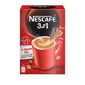 Cà phê hoà tan NESCAFÉ 3IN1 VỊ NGUYÊN BẢN - công thức cải tiến (hộp 20 gói x 16g )