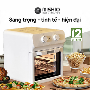 Nồi Chiên Không Dầu Khổng Lồ 12 Lít Mishio MK393 1700W - Hàng chính hãng