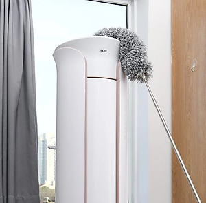 Chổi quét trần nhà KG12S gấp gọn, lau bụi, quét nhà thông minh, đa năng cán dài inox rút gọn gập được 90 độ kéo ra 3m - Hàng chính hãng