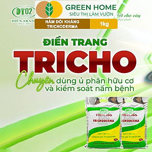 Nấm Đối Kháng Trichoderma Greenhome, Điền Trang, Bao 1kg, Ủ Phân Hữu Cơ, Ủ Rác, Đậu Tương, Khử Mùi, Cải Tạo Đất