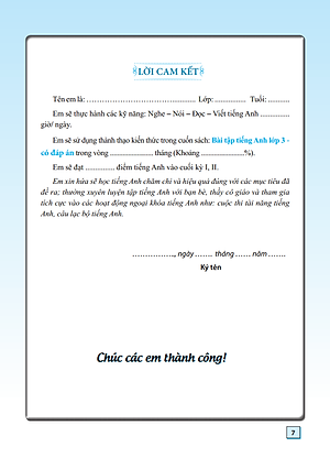 Sách Bài Tập Tiếng Anh Lớp 3 (Tái Bản)