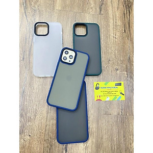 Ốp dành cho iPhone 12/ 12 Pro/ 12 Pro Max Likgus lưng nhám viền màu - Hàng Chính Hãng