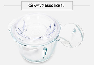Máy Xay Thịt 2 Lưỡi Dao Kép Lock&Lock EJM171 (2 Lít - 300W) - Hàng Chính Hãng