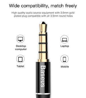 Tai nghe in Ear Baseus Encok H06TE Lateral (Wired Earphone with Mic Stereo Headset Earbuds Earpiece) - Hàng chính hãng