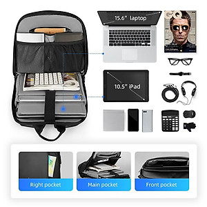 Balo Đựng Laptop 15.6 Inch Mark Ryden MR9813 Phong Cách Doanh Nhân Đơn Giản Thời Trang