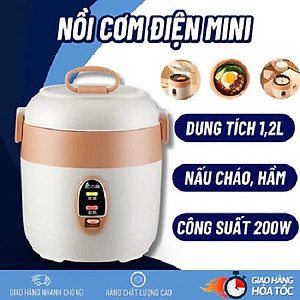 Nồi Cơm Điện Mini Chigo,  Nồi Hầm Cháo, Luộc Dung Tích 1.2L dành cho 1 người ăn