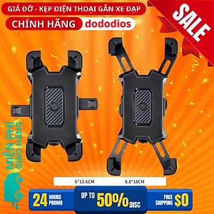 Giá Đỡ Điện Thoại Xoay 360 Độ gắn tay lái xe đạp thể thao - Kẹp Điện Thoại Hàng chính hãng dododios