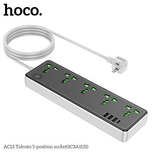 Ổ Cắm Điện USB Đa Năng cao cấp chống giật, sạc nhanh 17W chống cháy nổ, dây dài 1.5m AC13 - hàng nhập khẩu