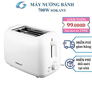 Máy nướng bánh mì sandwich SOKANY 6 nấc nảy tự động làm bữa sáng tiện lợi - HÀNG CHÍNH HÃNG - DELIYA