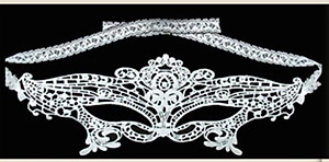 Mặt nạ ren Cosplay cho nữ - Màu trắng