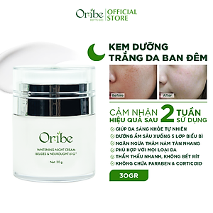 Kem Dưỡng Trắng Da Ban Đêm Oribe Dưỡng Ẩm Làm Mờ Thâm Nám 30g