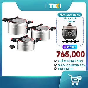 Bộ nồi Inox liền khối Elmich Milano EL-8090 size 16, 20, 22cm