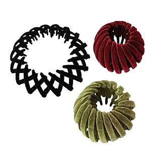 Kẹp búi tóc Hàn Quốc (Loại Đẹp), cặp tóc tổ chim bằng nhung - tiemcuaxu