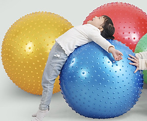 Bóng tập yoga có gai đường kính 75cm chịu lực 200kg(tặng bơm Bóng)