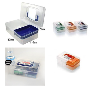 Hộp đựng các loại vật dụng, đồ dùng 2 ngăn đa năng Kokubo 800ml - Nội địa Nhật Bản (Giao màu ngẫu nhiên)