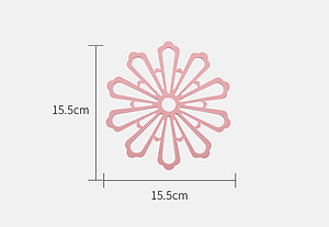 Combo 5 Miếng Lót Nồi Silicon Hình Hoa PaKaSa - Hàng Chính Hãng 