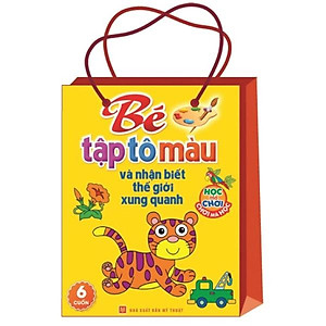 Bộ Túi Bé Tập Tô Màu Và Nhận Biết Thế Giới Xung Quanh (Trọn Bộ 6 Cuốn)