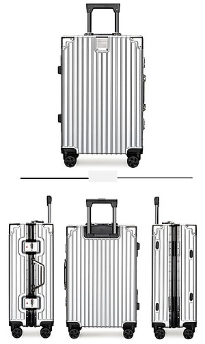 Vali Khung Nhôm Vân Nhám Chống Trầy Xước NiceVilla Size 20inch-24inch-29inch