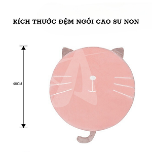 Đệm văn phòng ngồi bệt hình mèo cao cấp A phong cách Nhật Bản
