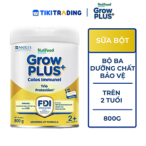 Sữa bột Nutifood GrowPLUS+ Sữa Non Immunel trên 2 tuổi Lon 800g