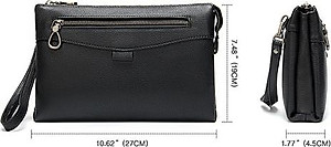 Clutch da bò thật cao cấp BAOHA LEATHER BHM8986 Ví da cầm tay cao cấp.