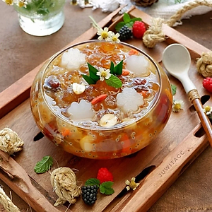 Chè Dưỡng Nhan Lý Tưởng Nấm Tuyết Đông Trùng Hạ Thảo 50g