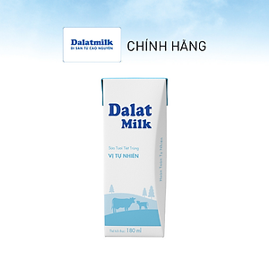 Thùng 48 hộp sữa tươi tiệt trùng Dalatmilk vị tự nhiên 180ml