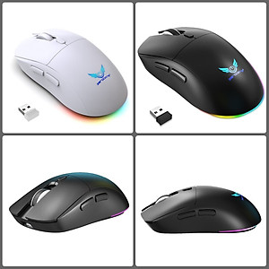 Chuột Led Không Dây Pin sạc T25 Gaming Cổng sạc TypeC chống mỏi cổ tay cho máy tính laptop hàng nhập khẩu