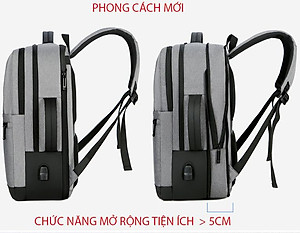 Ba lô nam thời trang cao cấp phong cách châu âu chứa laptop 15,6 inh 