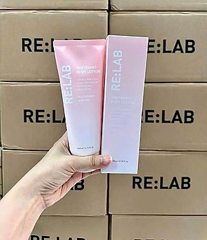 Kem body RE:LAB Whitening Body Lotion 200ml , Nâng tone dưỡng trắng da, làm đều màu da
