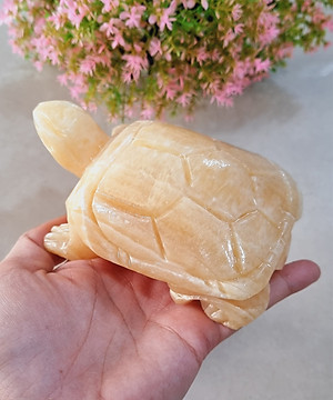 Cụ Rùa phong thủy 12cm đá tự nhiên tạc tay