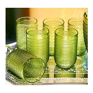 Set 6 cốc thủy tinh vân hạt Viola 380ml Hàng chính hãng